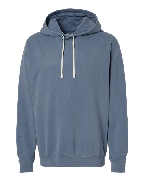Comfort Colors 1467, Unisex Garment-dyed Lightweight Hooded Sweatshirt, Blue Jean