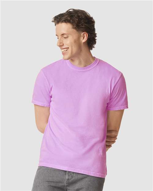 Unisex Garment-Dyed Heavyweight T-Shirt - Neon Violet -  - 1822