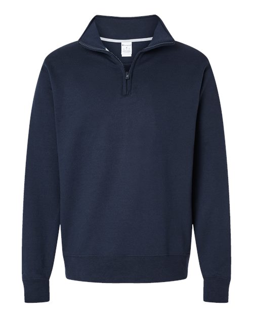 Champion S450, Unisex Powerblend Quarter-zip Pullover, Navy