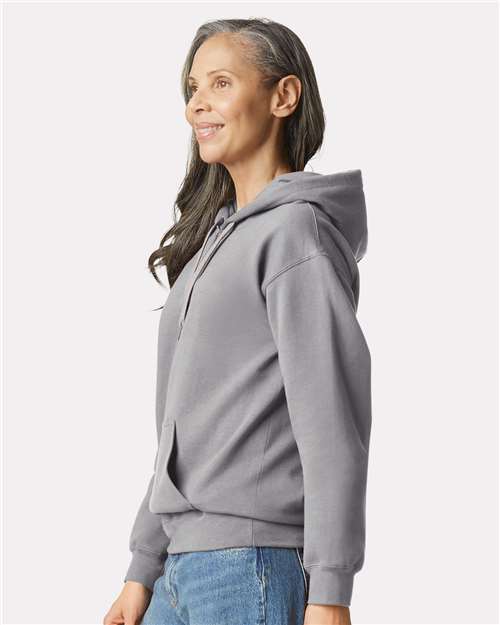 Gildan SF500 Unisex Softstyle® Midweight Hooded Sweatshirt Cotton Cotton-Poly Blend Fleece Hooded Insulated Jersey Midweight Moisture-Wicking Outerwear Pocket Polyester Regular Fit Spandex Sport / Athletic Super Heavyweight Sweatshirts & Fleece Tear-Away Label Tops Womens Womens Tops