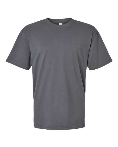 American Apparel 5389, Unisex Sueded Tee, Sueded Asphalt