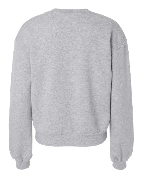 American Apparel RF494, Women's Reflex Fleece Crewneck Sweatshirt, Heather Grey