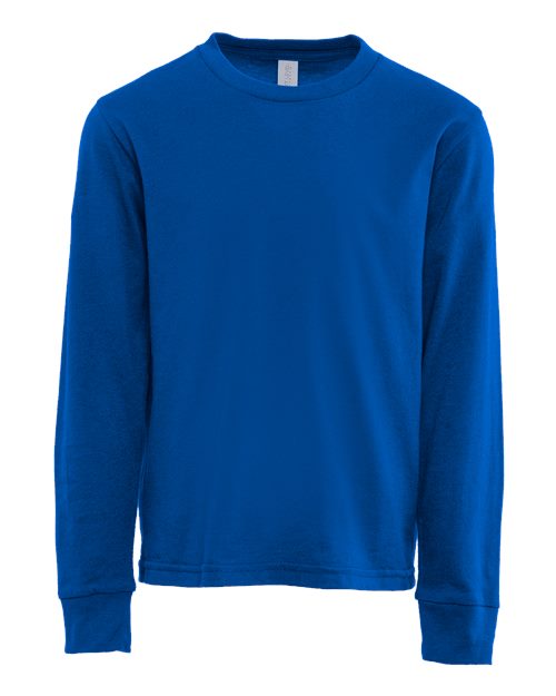 Next Level 3311, Youth Cotton Long Sleeve Tee, Royal