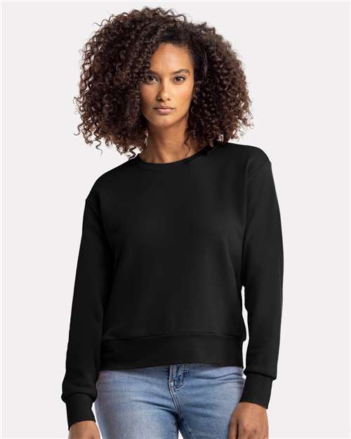 Women's Laguna Sueded Crewneck Sweatshirt - - 11743 Black 04618 7-7.9 oz 8-8.9 oz 9084 Best Selling Brands CA New ab Cozy Pairings Crewneck Eco-Friendly Fleece Fleece - Premium - Crew Next Level Socially Conscious Manufacturing Sustainable Styles Sweatshirts & Fleece Tops Womens