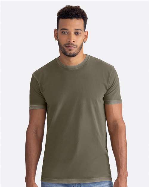 Next Level 3600SW, Unisex Soft Washed Tee, Washed Military Green