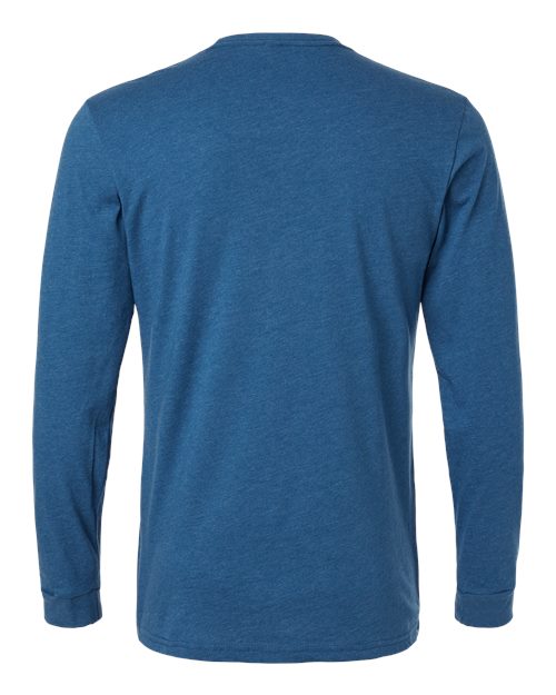 Next Level 6211, Unisex Cvc Long Sleeve Tee, Heather Cool Blue