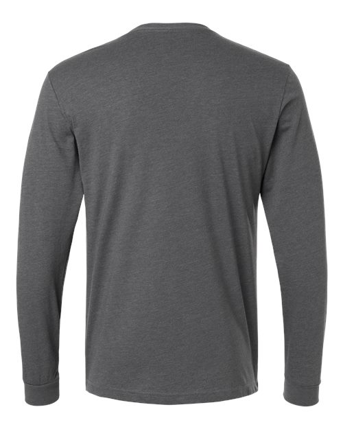 Next Level 6211, Unisex Cvc Long Sleeve Tee, Heather Heavy Metal
