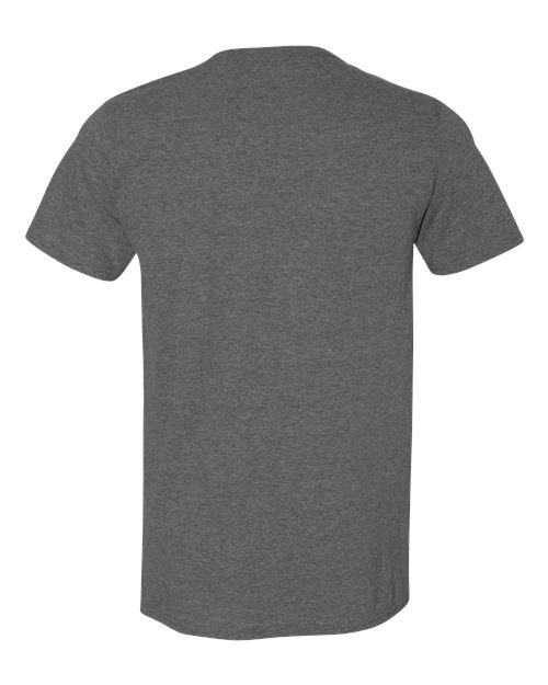 Gildan 64000, Unisex Softstyle T-shirt, Heather Dark Grey