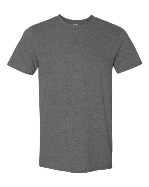 Softstyle Ring-Spun T-Shirt | Comfortable | Unisex - 64000 Heather Dark Grey casual comfortable cotton everyday wear Polyester printable ring-spun softstyle t-shirt T-Shirts - Core unisex