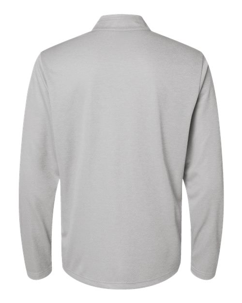 Adidas A593, Men's Space Dyed Quarter-zip Pullover, Grey One Heather