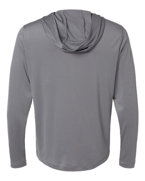 Adidas A596, Men's Lightweight Quarter-zip Hooded Pullover, Grey Three