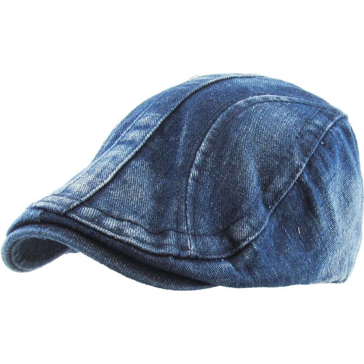 IVY Hat -K206, Washed Denim, Multi-Coloured, Adjustable Blue Denim OSFA Fashion Hat