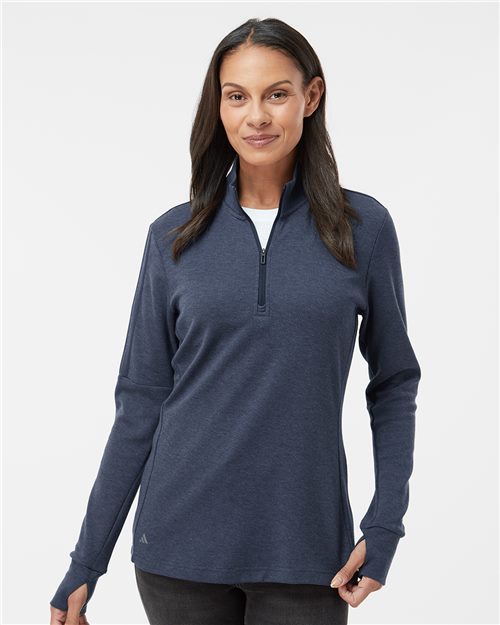 Women's 3-Stripe Quarter-Zip Sweater Pullover -  - 11014 - Toronto Screen Printing- Color