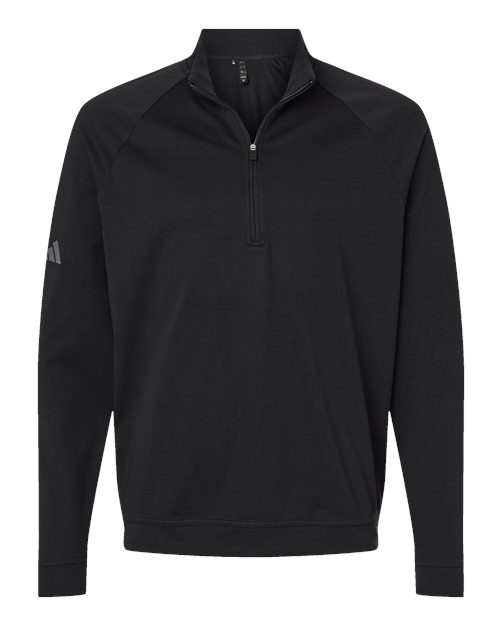 Adidas A598, Men's Club Quarter-zip Pullover, Black