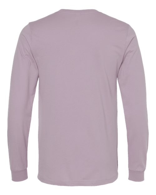 BELLA + CANVAS 3501, Unisex Jersey Long Sleeve Tee, Light Violet