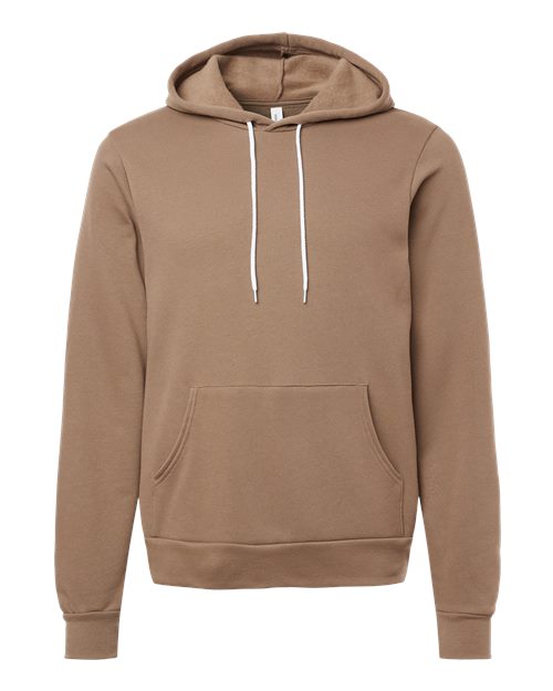 BELLA + CANVAS 3719, Unisex Sponge Fleece Hoodie Sweatshirt, Vintage Brown