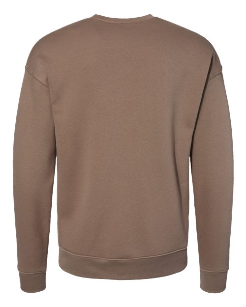 BELLA + CANVAS 3945, Unisex Sponge Fleece Drop Shoulder Crewneck Sweatshirt, Vintage Brown