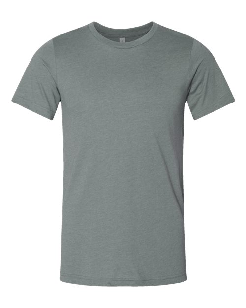 BELLA + CANVAS 3001CVC, Cvc Jersey Tee, Heather Blue Storm