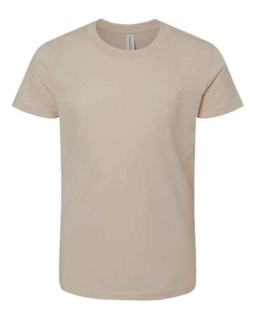 BELLA + CANVAS 3001Y, Youth Jersey Tee, Tan