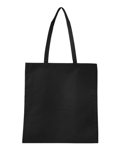 Non-Woven Tote Bag - - 12229 Black One Size 26395 Accessories Bags Mens & Unisex Q-Tees Q126300 S&S Exclusive Brands Totes