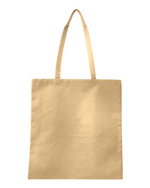 Non-Woven Tote Bag - - 12229 Natural One Size 26395 Accessories Bags Mens & Unisex Q-Tees Q126300 S&S Exclusive Brands Totes