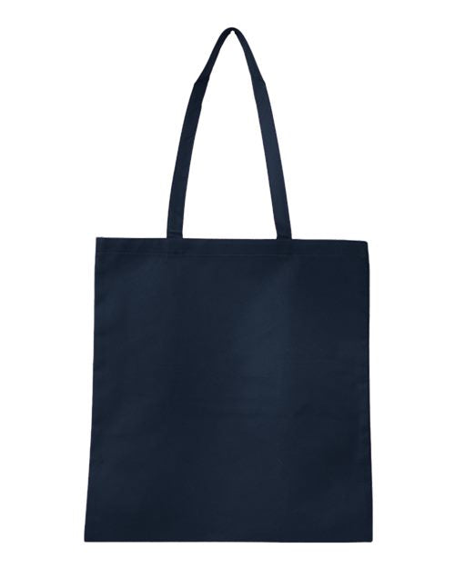 Non-Woven Tote Bag - - 12229 Navy One Size 26395 Accessories Bags Mens & Unisex Q-Tees Q126300 S&S Exclusive Brands Totes