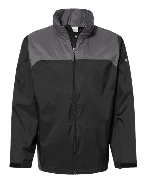 Columbia 212476, Men's Glennaker Lake Ii Rain Jacket, Black/ City Grey