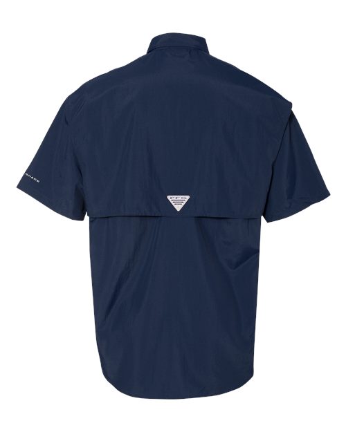 Columbia 212464, Men's Pfg Bahama Ii Short Sleeve Shirt, Collegiate Navy