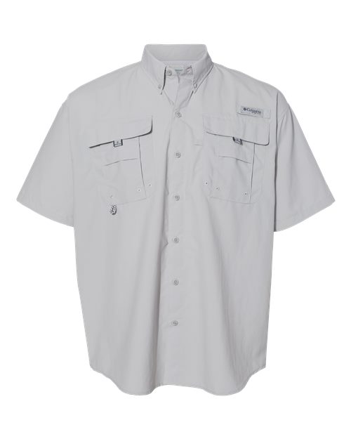 Columbia 212464, Men's Pfg Bahama Ii Short Sleeve Shirt, Cool Grey