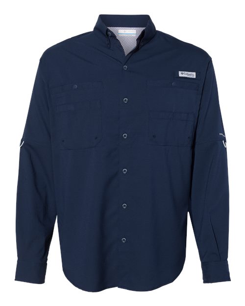 Columbia 212467, Men's Pfg Tamiami Ii Shirt, Collegiate Navy