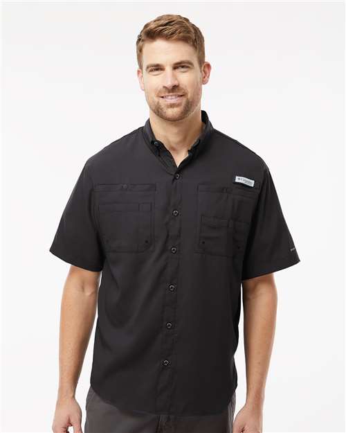 Columbia 212468, Men's Pfg Tamiami Ii Short Sleeve Shirt, Black