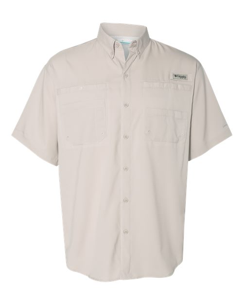 Columbia 212468, Men's Pfg Tamiami Ii Short Sleeve Shirt, Fossil