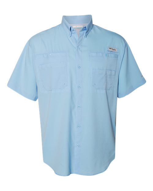Columbia 212468, Men's Pfg Tamiami Ii Short Sleeve Shirt, Sail