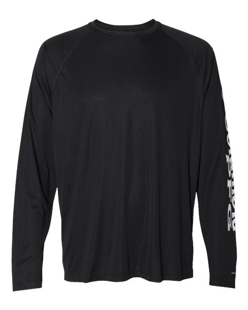 Columbia 212472, Men's Pfg Terminal Tackle Long Sleeve T-shirt, Black/ Cool Grey