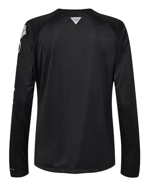 Columbia 212485, Women's Pfg Tidal Tee Ii Long Sleeve, Black/ Cirrus Grey