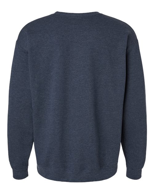 M&O 3340, Unisex Crewneck Fleece, Heather Navy