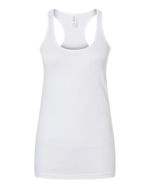 M&O 3590, Women's Racerback Blend Tank, White