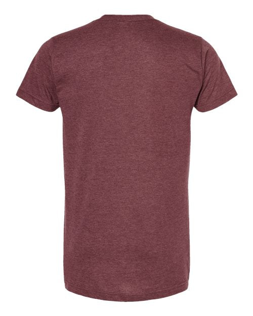 M&O 4502, Fine Jersey T-shirt, Heather Burgundy