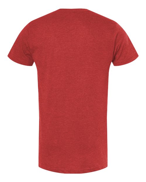 M&O 4502, Fine Jersey T-shirt, Heather Red