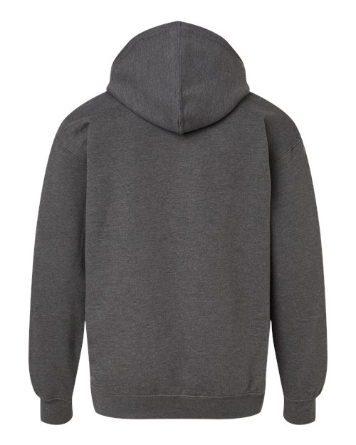 M&O 3322, Youth Fleece Pullover Hoodie, Heather Charcoal