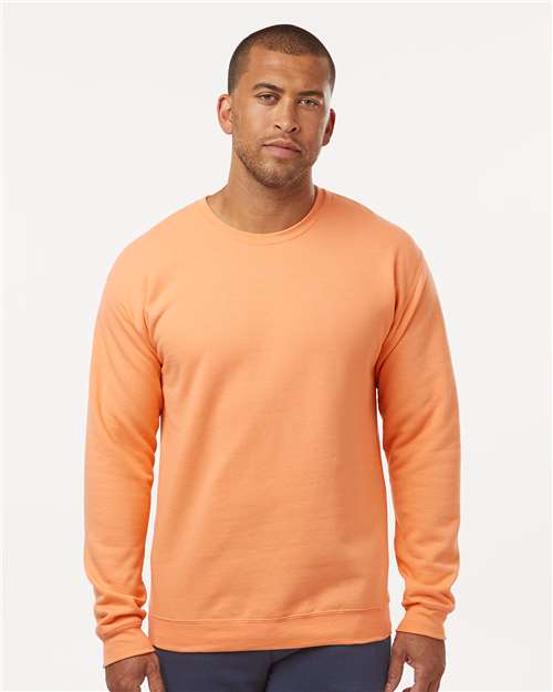 M&O 3340, Unisex Crewneck Fleece, Cantaloupe