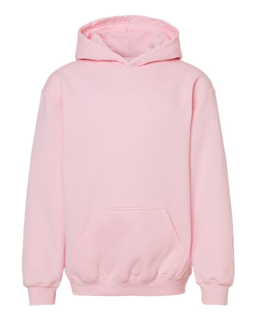 M&O 3322, Youth Fleece Pullover Hoodie, Light Pink