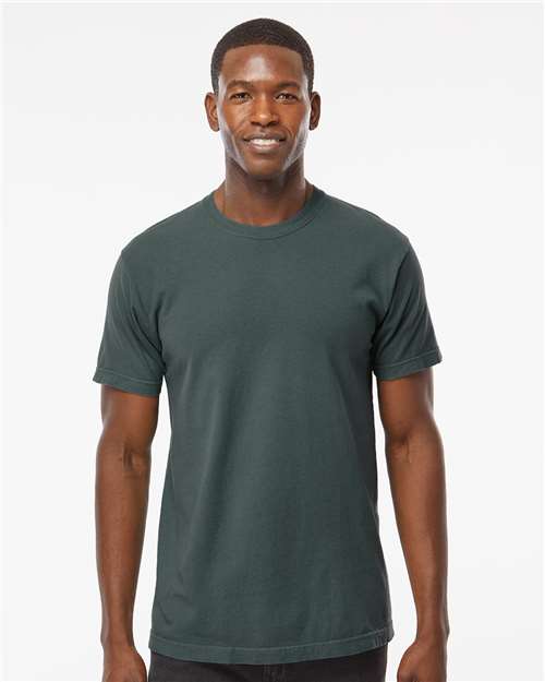 M&O 6500M, Unisex Vintage Garment-dyed T-shirt, Blue Spruce