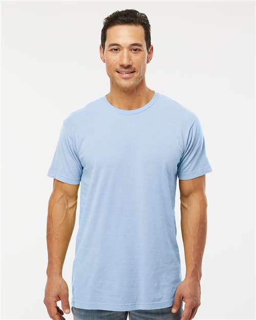 M&O 6500M, Unisex Vintage Garment-dyed T-shirt, Chambray