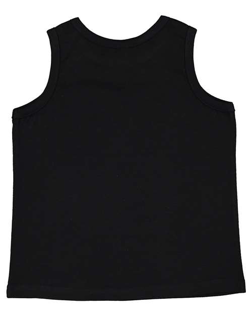 Rabbit Skins 3323, Toddler Fine Jersey Tank, Black
