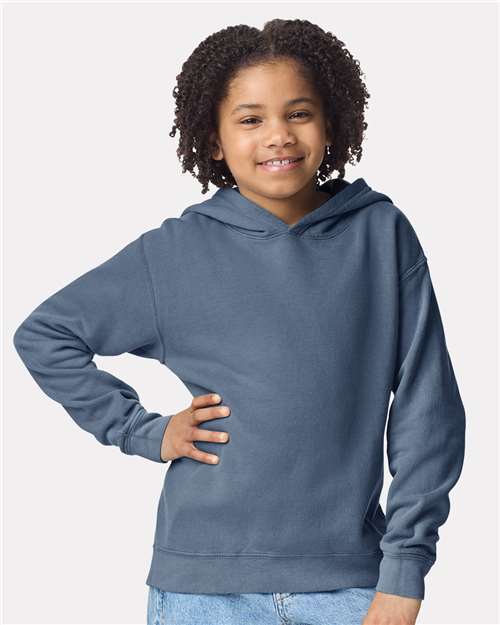 Youth Garment-Dyed Lightweight Fleece Hooded Sweatshirt -  - 12441 - Toronto Screen Printing- Color