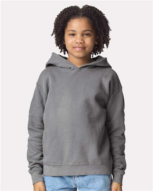 Youth Garment-Dyed Lightweight Fleece Hooded Sweatshirt -  - 12441 - Toronto Screen Printing- Color