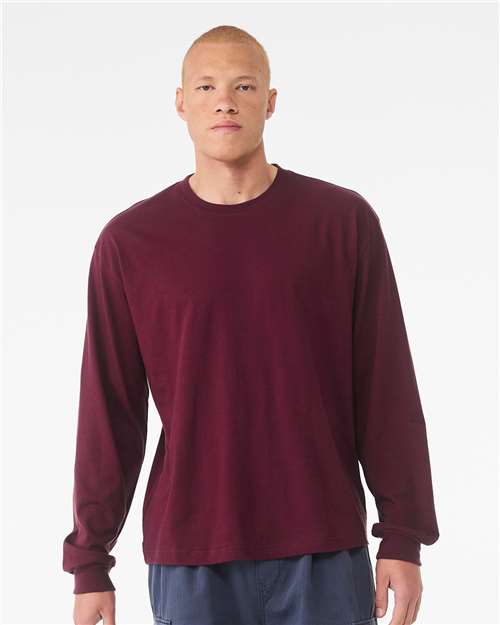 BELLA + CANVAS 3511, 6 Oz. Heavyweight Long Sleeve Tee, Maroon