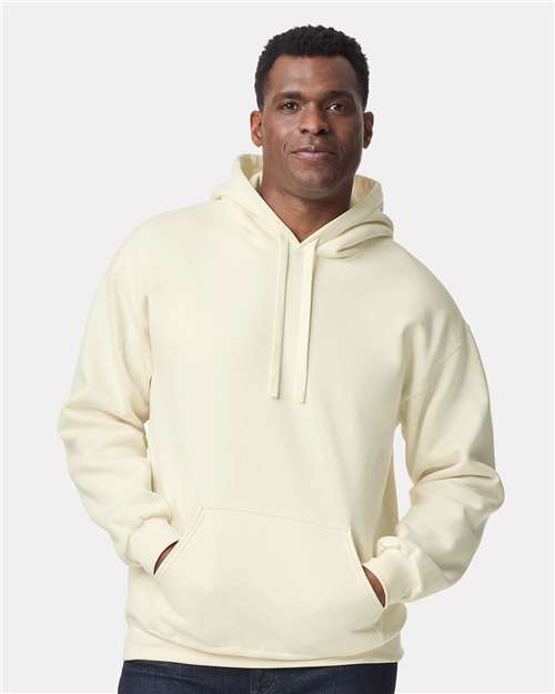 Gildan 19500, Unisex Hammer Maxweight Hooded Sweatshirt, Off White