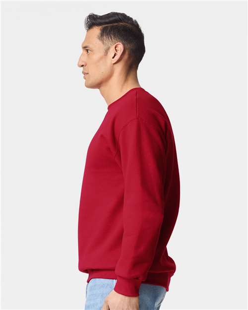Gildan 19000, Unisex Hammer Maxweight Crewneck Sweatshirt, Cherry Red